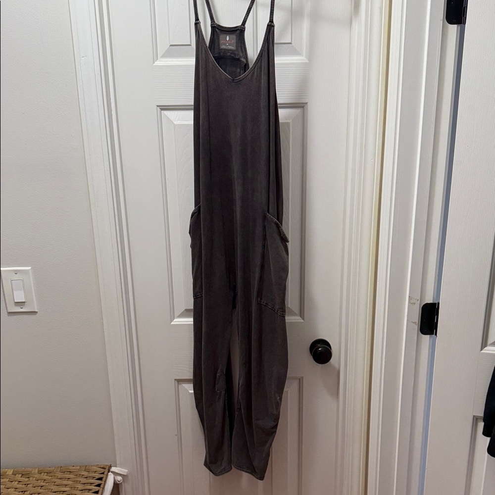 Elegant Charcoal Jumpsuit